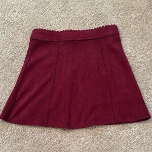 GB Girls Rich Cranberry Mini Skirt